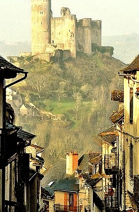 Castle on a Hill, Najac, France